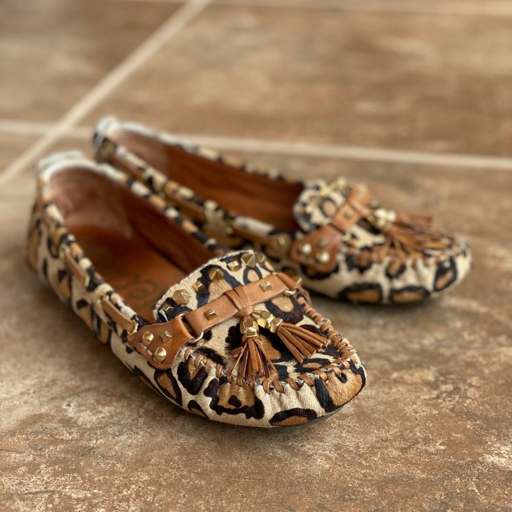 Sam Edelman Jalen leopard studded loafer Shoes